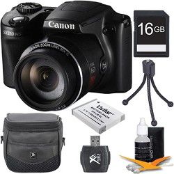 Canon PowerShot SX510 HS 12.1 MP Digital Camera 16GB Kit