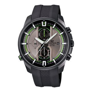 Casio Edifice Active Race Mens Black Rubber Strap Chronograph Watch