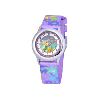 Disney Time Teacher Tinker Bell Purple Watch, Girls
