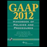 GAAP Handbook of Policies and Procedures, 2012   With CD