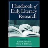 Handbook of Early Literacy Research Volume 1