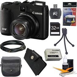 Canon PowerShot G16 12.1 MP Digital Camera Ultimate Kit