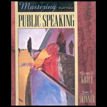 Mastering Public Speaking (Study Guide)