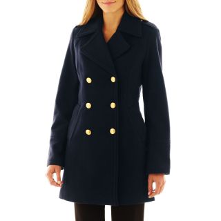 Worthington Officer Coat   Talls, Navy, Womens