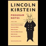 Lincoln Kirstein Program Notes 1934 1