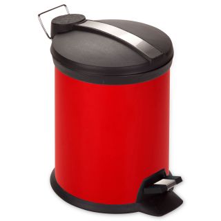 HONEY CAN DO Honey Can Do 3 Liter Step Trash Can   Red