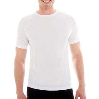Xersion Short Sleeve Training Top, White, Mens