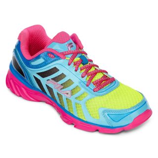 Fila Memory Aerosprinter 2 Womens Running Shoes, Yellow/Blue/Pink