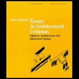 Essays in Architectural Criticism