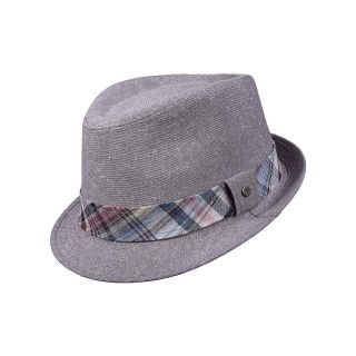 Stetson Linen Fedora, Grey, Mens