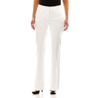 Worthington Essential Curvy Trouser Pants   Tall, White, Womens