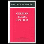 German Essays on Film