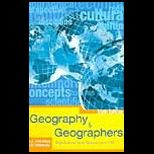 Geography and Geographers  Anglo American Human Geography since 1945