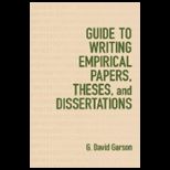 Guide to Writing Empirical Papers, 