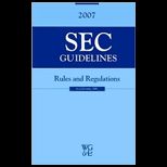 Sec Guidleines Rules and Regulations, 2007