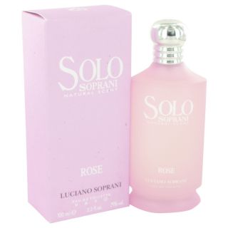 Solo Soprani Rose for Women by Luciano Soprani EDT Spray 3.3 oz