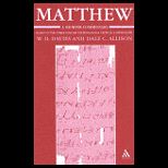 Matthew  Shorter Commentary