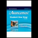 Holt McDougal Avancemos Student One Stop DVD ROM Level 1A 2013