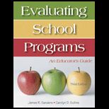 Evaluating School Programs  Educators Guide
