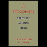 Three Philosophers Aristotle, Aquinas and 