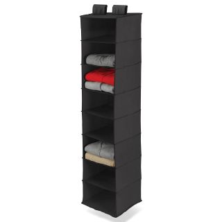 HONEY CAN DO Honey Can Do 8 Shelf Black Hanging Organizer