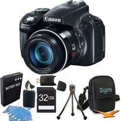 Canon Powershot SX50 HS 50x Zoom High Performance Camera 32GB Bundle