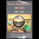 Deaf American Prose 1980 2010
