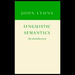 Linguistic Semantics  An Introduction