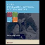 Cis 500 Information Systems for Decision Making Text (Custom)