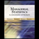 Managerial Statistics   With CD