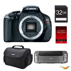 Canon EOS T3i DSLR Camera (Body), 32GB, Printer Bundle   PRICE AFTER $100.00 REB