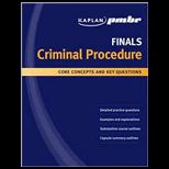 Kaplan PMBR Finals  Criminal Procedure  Core Concepts and Key Questions