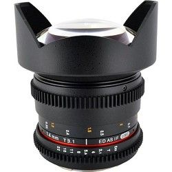 Rokinon 14mm T3.1 Aspherical Wide Angle Cine Lens, De clicked Aperture for Sony