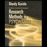 Research Methods in Psychology   Study Guide