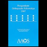 Postgraduate Orthopaedic Fellowships