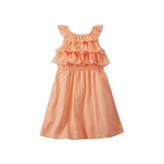 Carters Carter s Ruffled Geometric Print Dress   Girls 2t 4t, Orange, Orange,