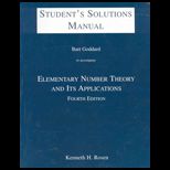 Elementary Number Theory and Its Applications, Students Solutions Manual