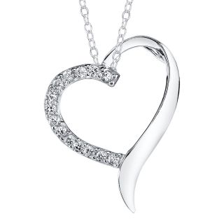 Bridge Jewelry Cubic Zirconia Heart Pendant