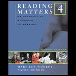 Reading Matters 4  Interactive Approach to Reading