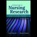 Introduction to Nursing Research Incorporating Evidence Based Practice