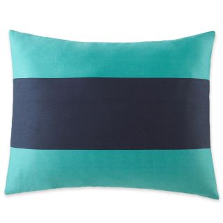 JCP Home Collection  Home 300tc Blue Rugby Stripe Standard Pillow Sham