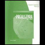 Prealgebra Student Solutions Manual