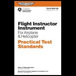 Flight Instructor Instrument Practical Test Standards for Airplane and Helicopter