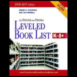 Fountas and Pinnell Leveled Book List 2010 12