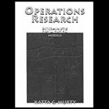 Operations Research  Deterministic Optimization Models