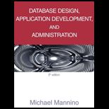 Database Design, Application Development and Administration
