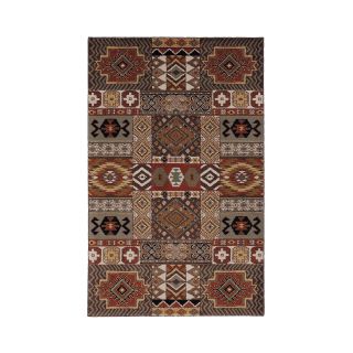 American Rug Craftsmen Southwest Collage Rectangular Rugs, Brown