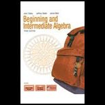 Beginning and Intermediate Algebra   With CD and Access