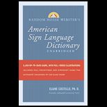 Random House Websters Unabridged American Sign Language Dictionary