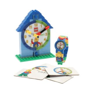 Lego Kids Time Teacher Watch with Blue Construction Clock & Activity Cards, Boys